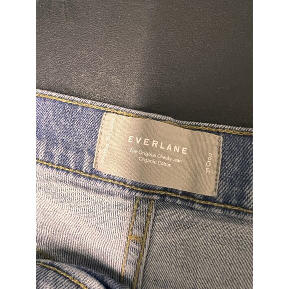 Everlane Jeans Womens 31 Original Cheeky Crop Light Wash Denim High Rise - Picture 3 of 6